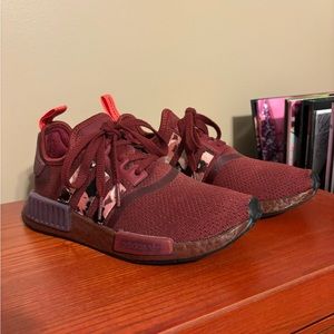 Custom Adidas Maroon Sneakers